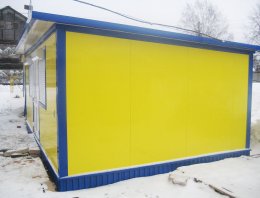 Торговый павильон  площадью 24,0 м2 из сэндвич-панелей, построенная компанией Альянс - Торговый павильон  площадью 24,0 м2, Размер 4*6м, Нововятский р-н, г.Киров