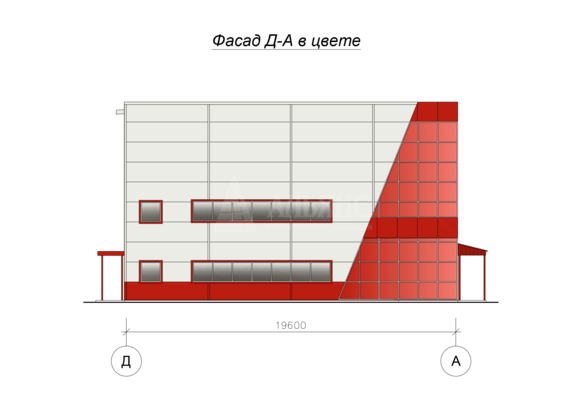 3D визуализация Металлобаза ангар-склад из сэндвич-панелей - фото 8