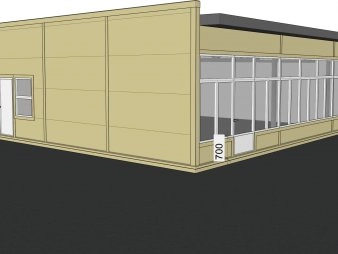 Проект павильона из сэндвич-панелей
